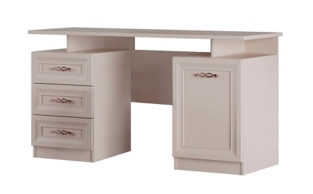 Туалетный стол с зеркалом и пуфом Адель